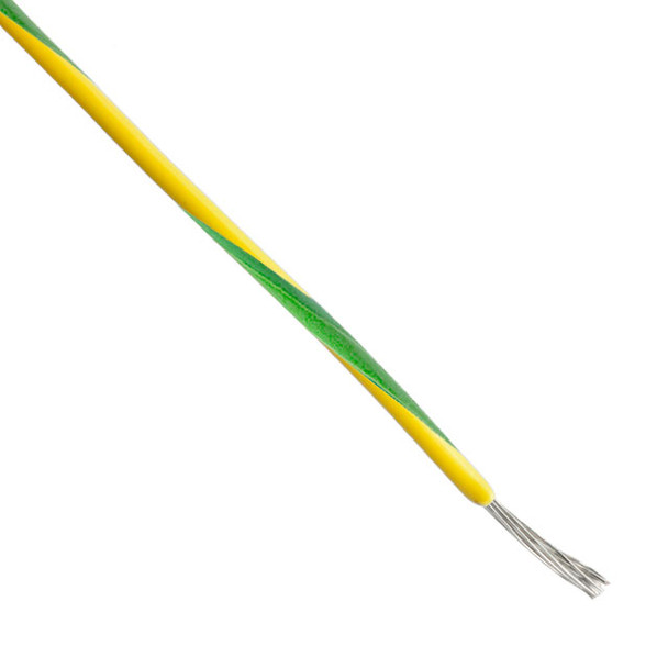 Alpha Wire 3079 YG001 Hookup Strnd 14Awg Ylw/Grn 1000' | American Cable Assemblies